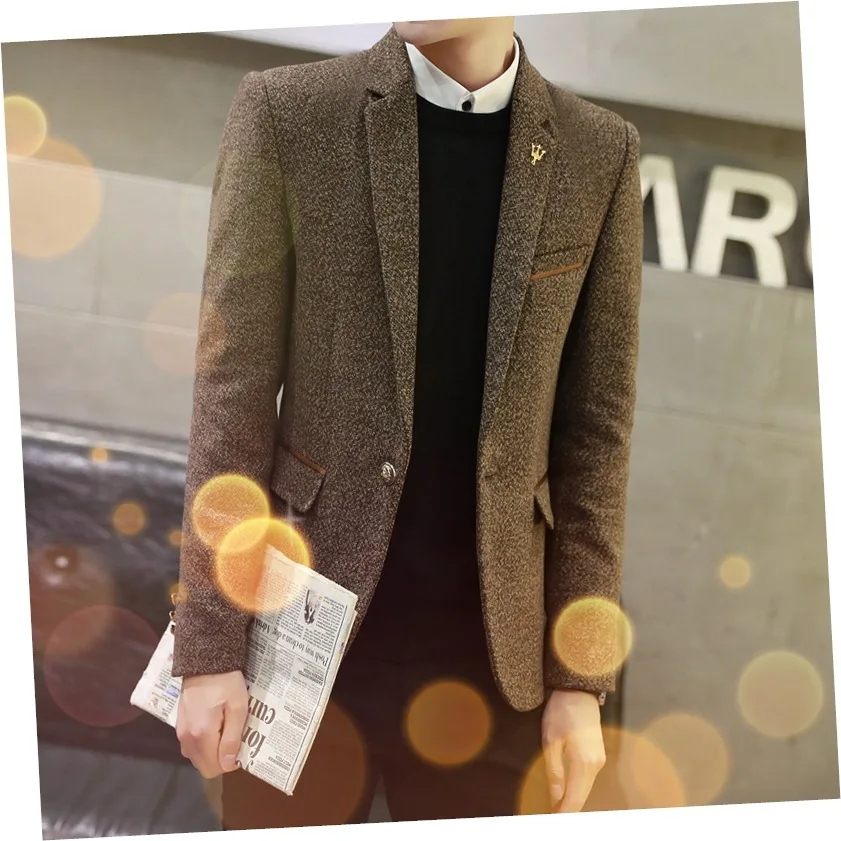 

New spring fashion small business suit men's cultivate one's morality men's suit