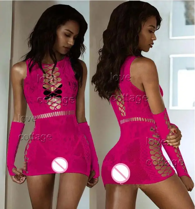 

Women Sexy Lingerie Lace Erotic Babydoll Mesh Bodystocking Lingerie Babydoll Elasticity Teddy Dresses Lenceria Costume