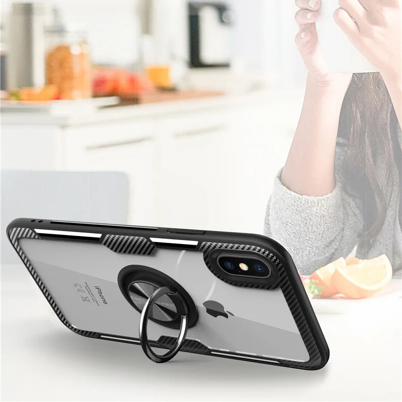 Для Coque iPhone XR Funda X Xs Max полный Чехол Оригинальный Роскошный TPU рамка прозрачный PC