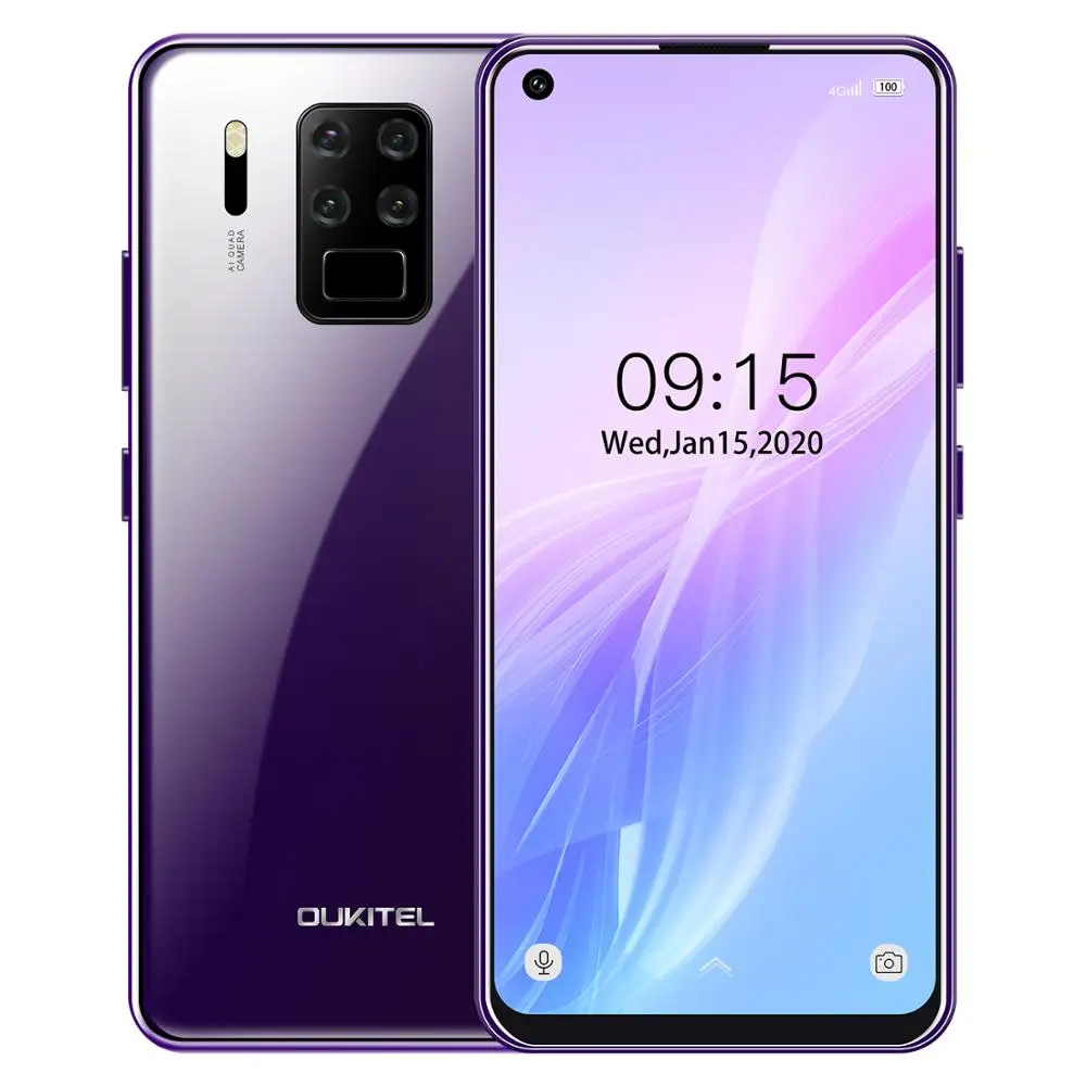 OUKITEL C18 Pro 6 55 &quotHD Мобильный телефон MT6757 Восьмиядерный 4 Гб 64 ГБ Android 9 0 смартфон 4000
