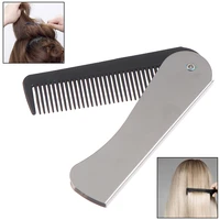 portable folding pocket combs for men oil head portable beard combs hair styling product combs for man women