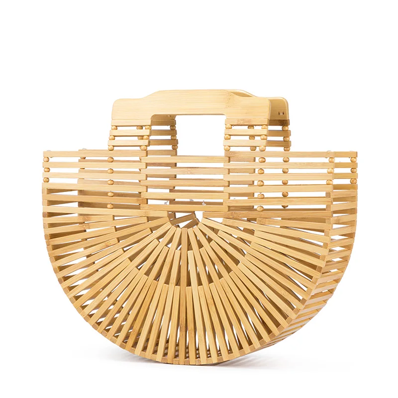 Realer Женские бамбуковые сумки летние для путешествий ручной работы женские