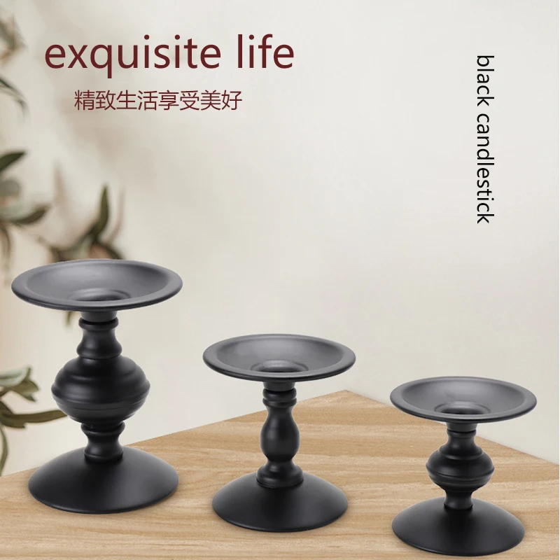 

Luxury Candle Holders Decorations Small Creative Candlestick Wedding Centerpieces Iron Art Candlestick Display Stand Home Decor