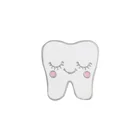 Белая Милая мультяшная эмалевая брошь с зубчиками для ухода за зубами, простая модная женская детская одежда для рюкзака, шляпы, ювелирные украшения