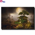 Алмазная живопись, абстрактный пейзаж, сцена фильма, 5D, сделай сам, сказка, вышивка крестиком, картина лес, мозаика, вышивка, подарок, Декор