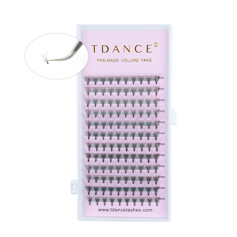 TDANCE Premade fans 13D ресницы толщина 0,03 русский объем наращивание ресниц искусственная норка наращивание ресниц макияж инструменты мягкие