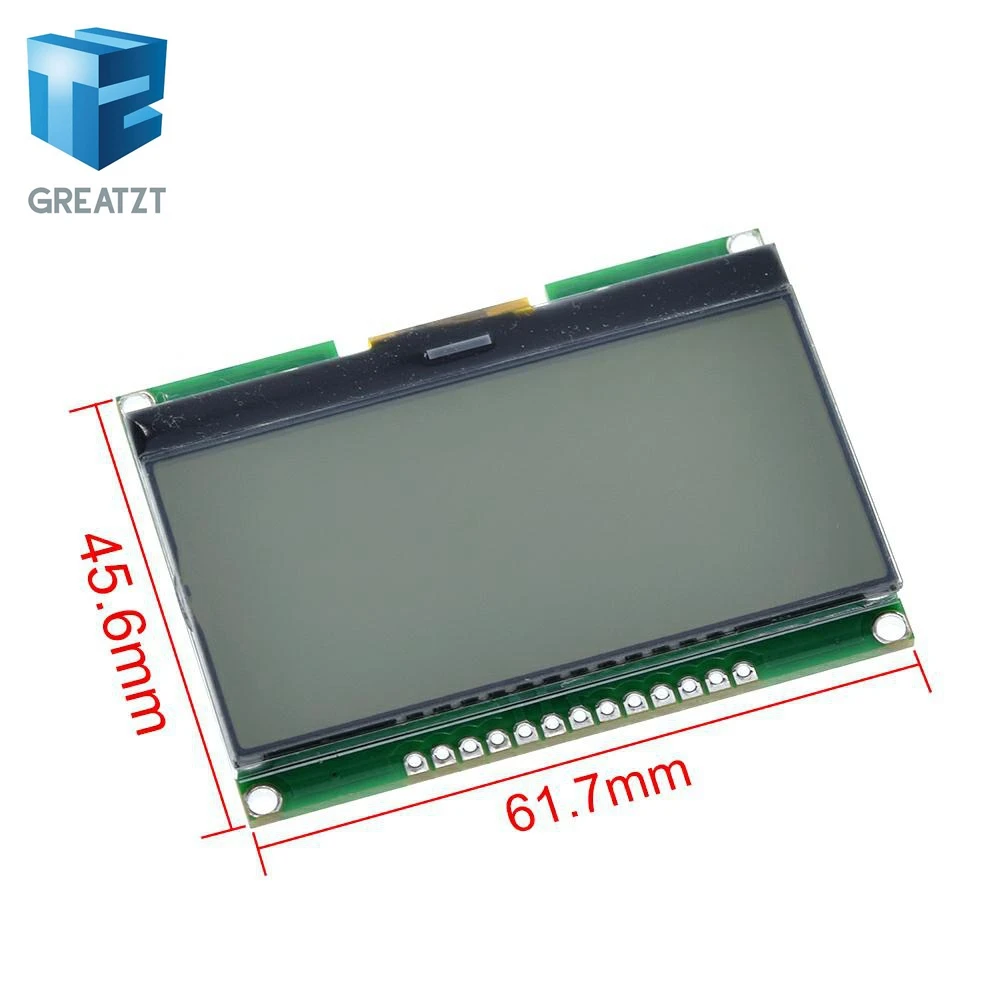GREATZT ЖК-дисплей 12864 12812864-06d, 12864, ЖК-модуль, COG, с китайским шрифтом, матричный экран, SPI интерфейс