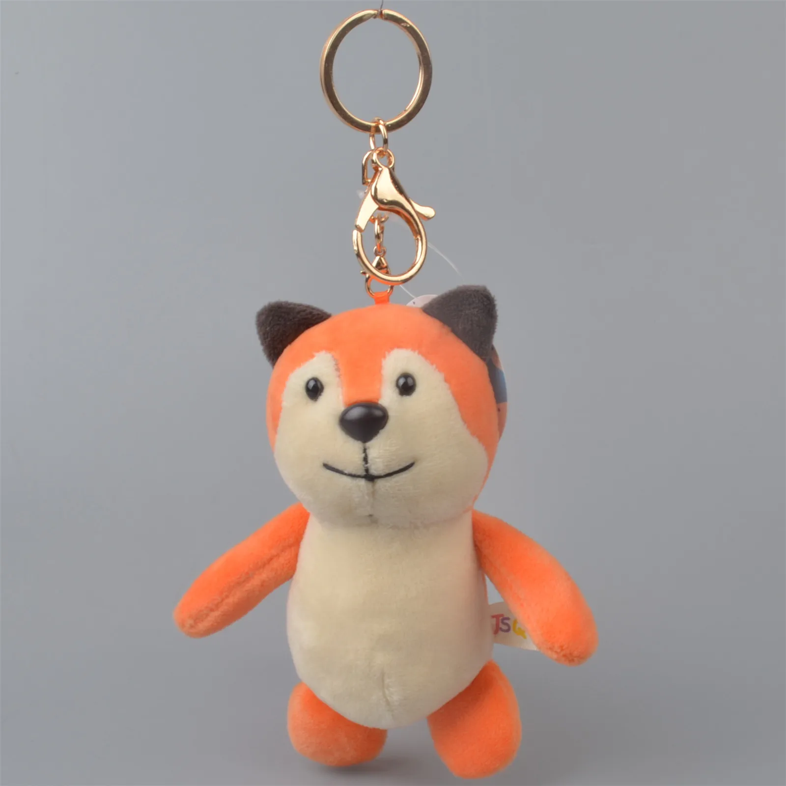 1 шт. Симпатичная плюшевая лиса мягкие игрушки животное брелок-кольцо подвеска