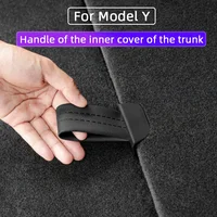 Car Handle Of The Inner Cover Of The Trunk For Tesla Model Y 20-22 Portable Handle On The Storage Floor In The Trunk