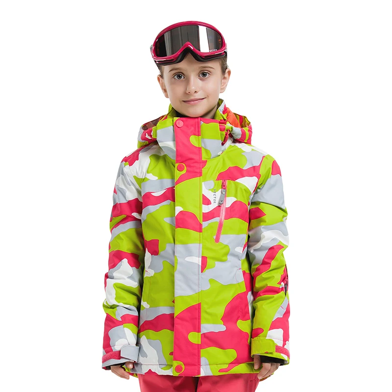 Детская Лыжная куртка зимняя теплая для детей Водонепроницаемый ветрозащитная с