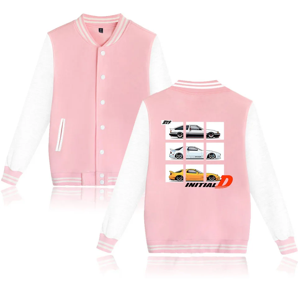 

Japan Anime Initial D Zip Up Baseball Uniform Men's Jackets Streetwear Hip Hop Harajuku Sweatshirt AE86 Hoodie Funny Clothes