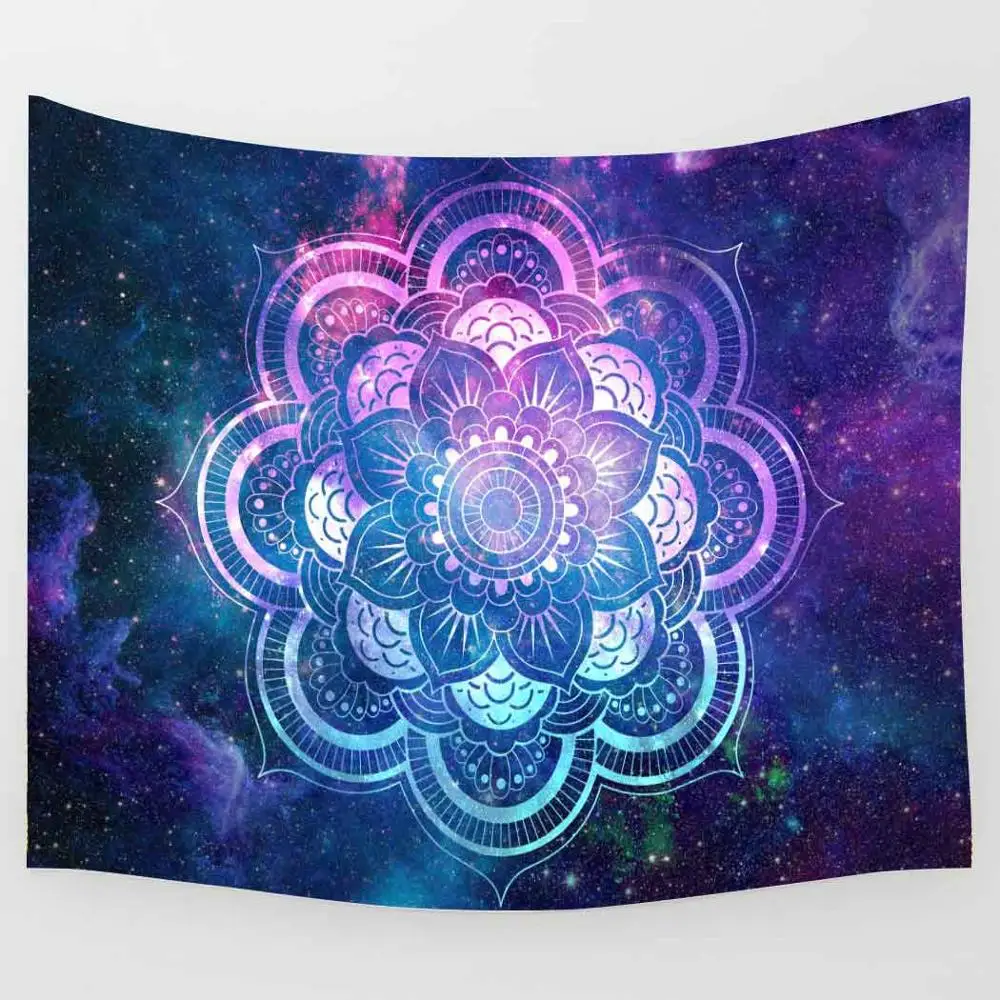 Simsant Mandala Tapestry Feather Trippy Colorful Tree Art Wall Hanging Tapestries for Living Room Bedroom Home Blanket Decor | Дом и сад