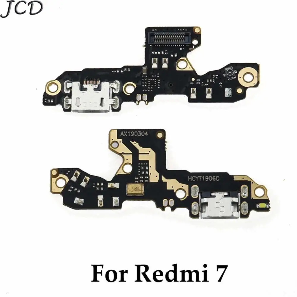 For Redmi 7 JCD для Xiaomi Redmi note 4x 5A 5 6plus S2 7 note 5A 7 5 6 iPad Pro микрофонный модуль+ зарядка через usb Нижняя плата Flex кабель Разъем - Цвет: For Redmi 7