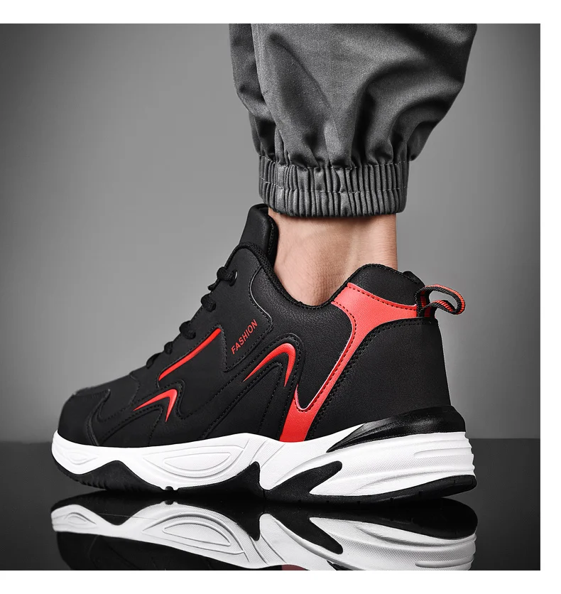 Man Sneaker Hot For Men Brand Outdoor High Top Shoes leather Warm Winter Walk Casual Shoes Male Shoes Trend Zapatos Hombre 39 48