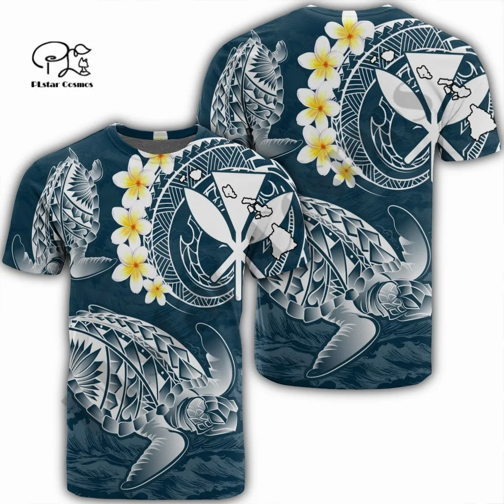 Летняя новая модная Самоа футболка PLstar Cosmos с забавными цветами и татуировками