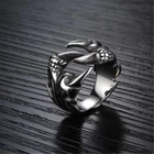 Властное винтажное Открытое кольцо для мужчин, дизайнерское кольцо на палец в виде когтя дракона, изящное ювелирное изделие для вечерние, подарок