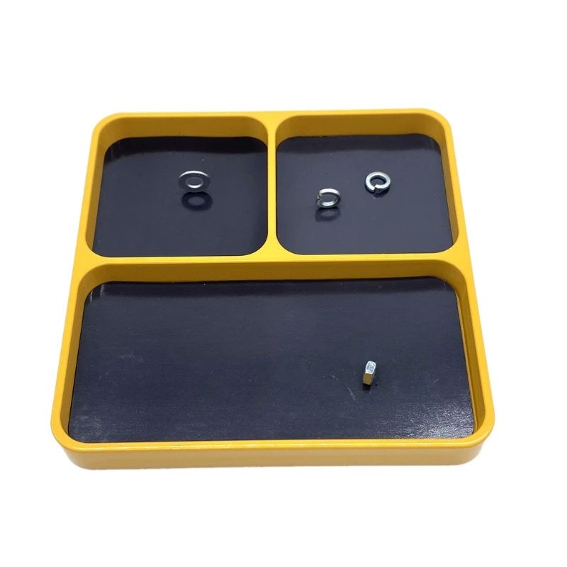 metal magnet screws tray 3 grid for store mobile phone maintenance small parts magnetic tool trays lightweight durable free global shipping