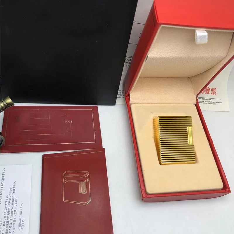 

100% brand new retro DuPont bright sound lighter Seiko manufacture windproof copper body cigarette lighter with box