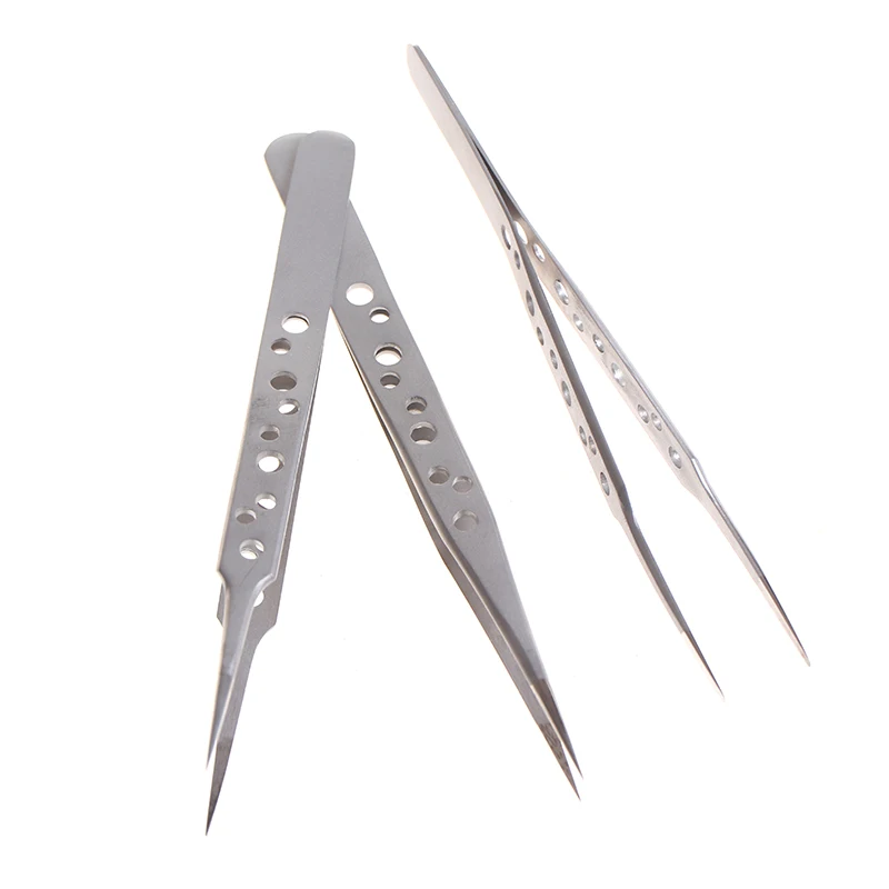 Электронный промышленный пинцет антистатический изогнутый прямой наконечник