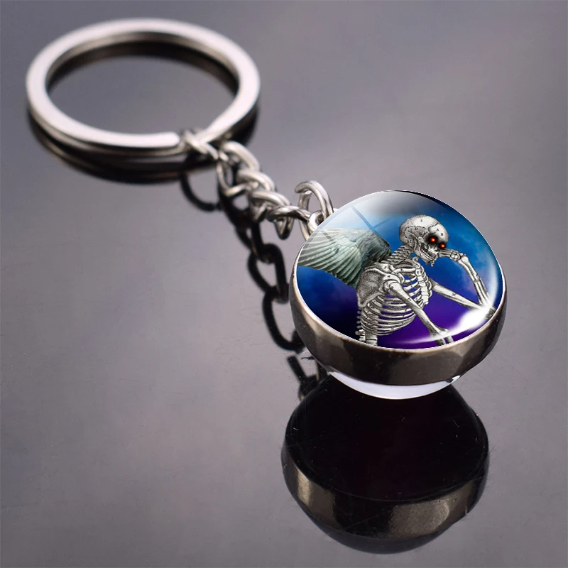 Halloween Pumpkin Pattern Keychain Pendant Keyring Jewelry Trick or Treat | Украшения и аксессуары