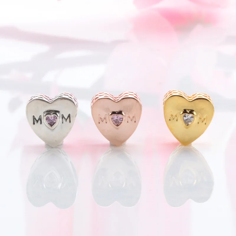 

Lorena Authentic S925 sterling silver Mother's day mother's love beads Fit Original Charms Bracelet Necklace DIY Jewelry Making
