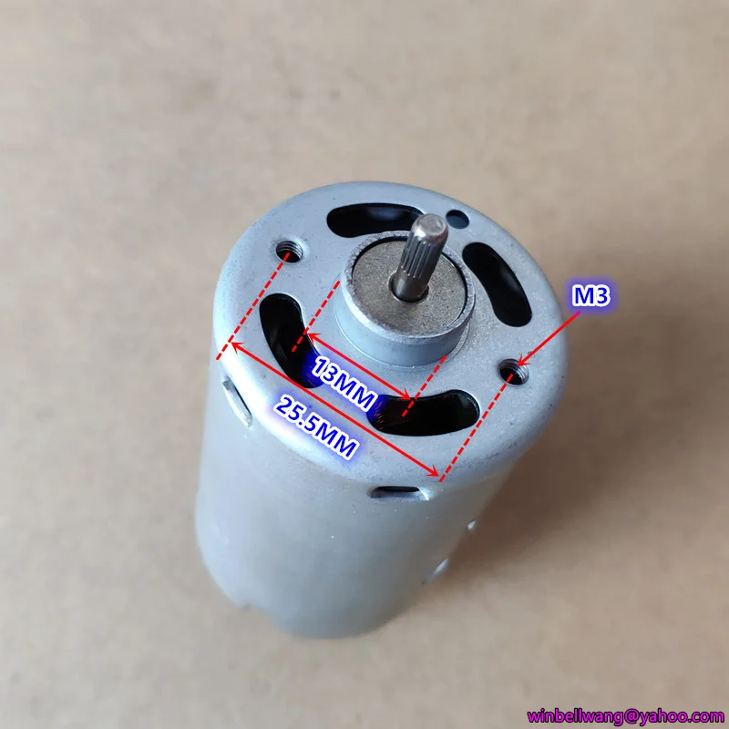 Оригинальный двигатель постоянного тока Mabuchi 545 12 В 3300 об/мин 24 6800 большой