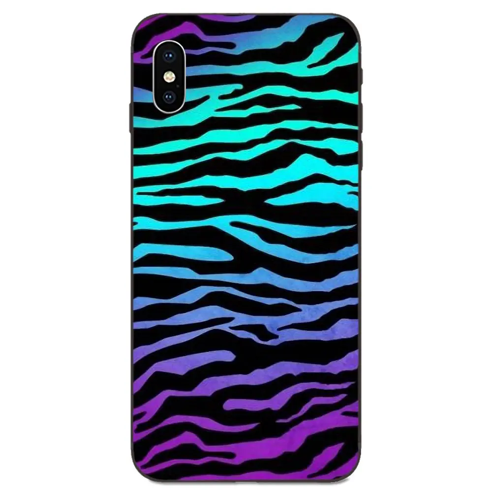 Цветные неоновые обои “Зебра” для Huawei nova 2 2S 3i 4 4e 5i Y3 Y5 II Y6 Y7 Y9 Lite Plus Prime Pro 2017 2018 2019 |