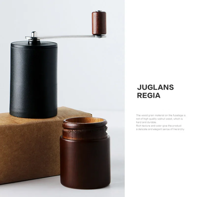 Miglior Macinacaffè Portatile In Legno Per Macinacaffè Manovella Mini Manovella Smerigliatrice Nucleo In Acciaio Macchina Per Caffè Manuale Per Uso Domestico