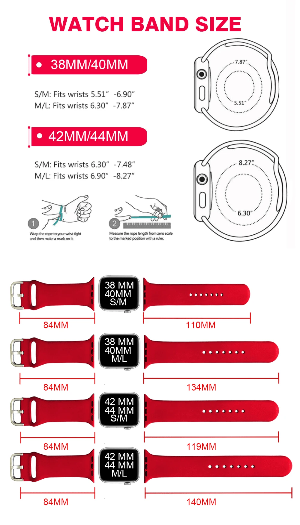 Мягкий силиконовый сменный спортивный ремешок для 38 мм Apple Watch Series1 2 42 мм наручный браслет ремешок для iWatch Sports Edition MU SEN