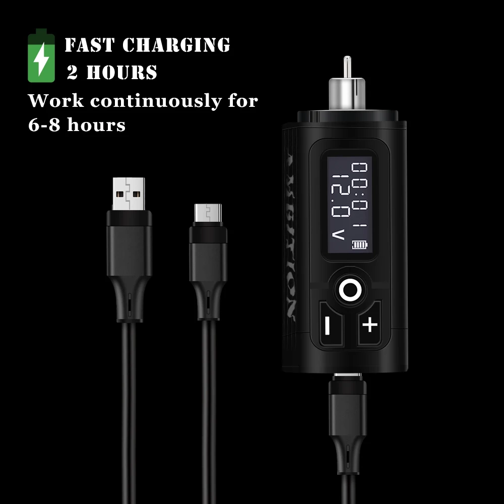Ambition G4 Wreless Tattoo Battery RCA Interface Adapter 1950amh Life 6 8 часов|Блок питания для тату-машинки| |