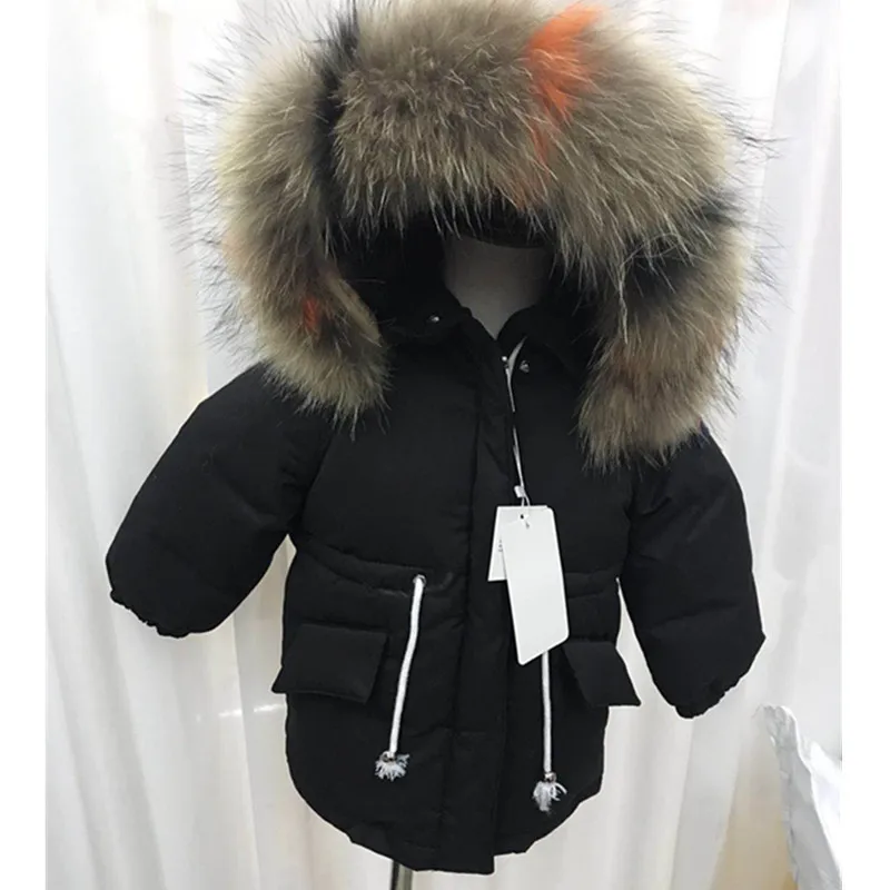 

Wholsale Winter New Thicker Warm Hooded down jacket Children Snowsuit Wear modis kids Clothes down jacket for cold weather Y1889