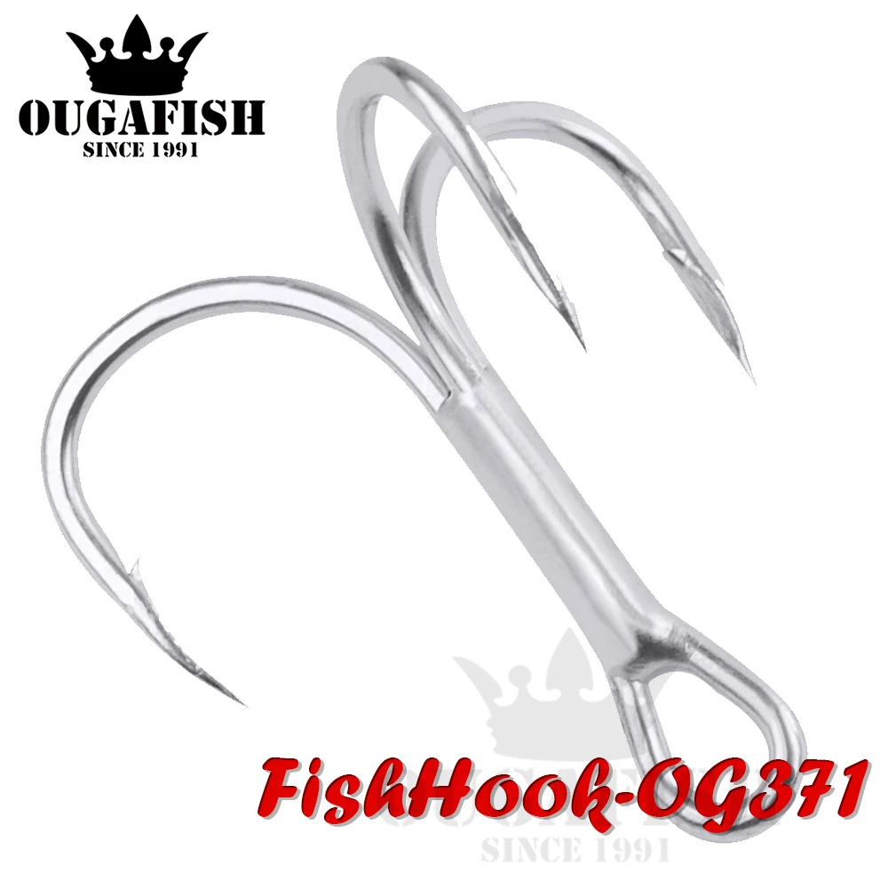 Суперпрочные тройные Крючки рыболовные снасти 10 шт. крючки для джиггинга