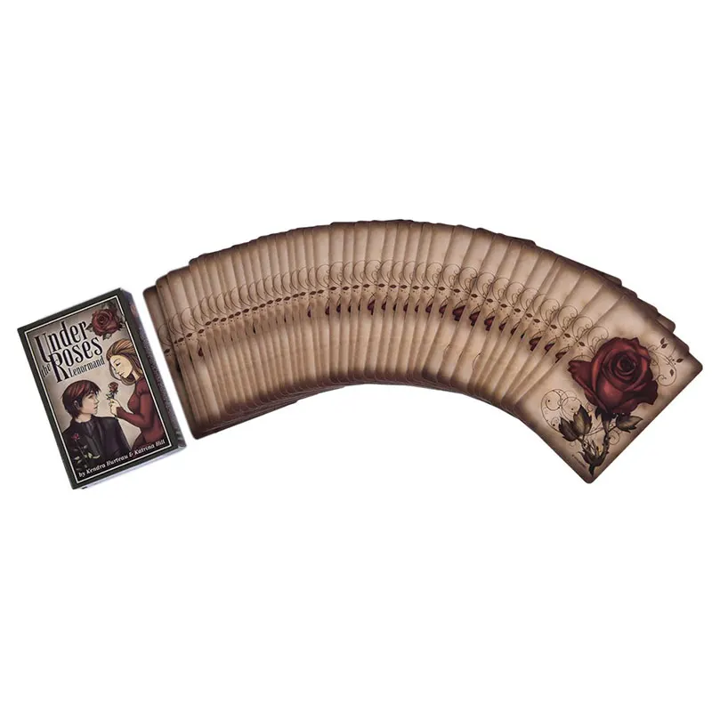 Под розами Lenormand 39 колода карт часы башня Любовь Оракл Таро 9 см × 6 см/3 54 дюйма x 2 36