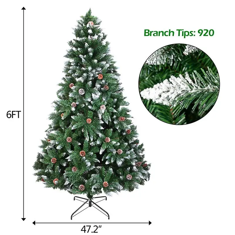 

Christmas Tree Plastic Premium Artificial Christmas Tree White Tree Plus Pine Cone Art Navidad Xmas Decoration Tree