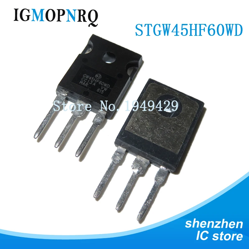5 шт. STGW45HF60WD TO247 GW45HF60WD TO-247 аутентичный