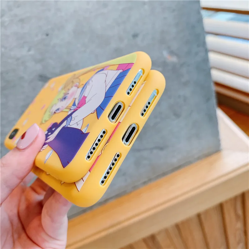 Милые Чехлы Сейлор Мун для iphone 11 Pro max, чехол для телефона iphone XS Max XR X 6S 7 8 plus, задняя крышка, мягкий силиконовый чехол с рисунком