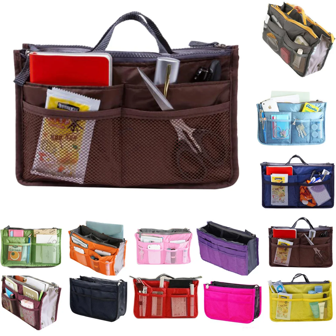 

Portable Cable Digital Storage Bags Organizer USB Gadgets Wires Charger Power Battery Zipper Cosmetic Bag Case Accessories Item