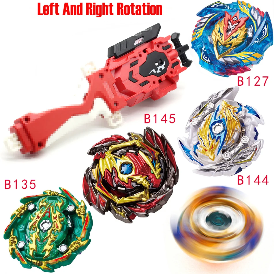 Новейшая модель; Beyblade Burst ToysB-145 B-144 B-143 B-140 с пусковым устройством и коробчатый отвал Металл Fusion Бог Прядильный механизм бей лезвия игрушка