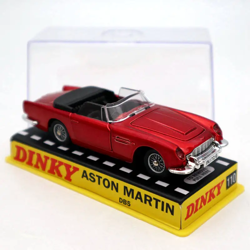 Коллекционная машина Atlas 1/43 Dinky toys 110 для Aston Martin Red литые модели
