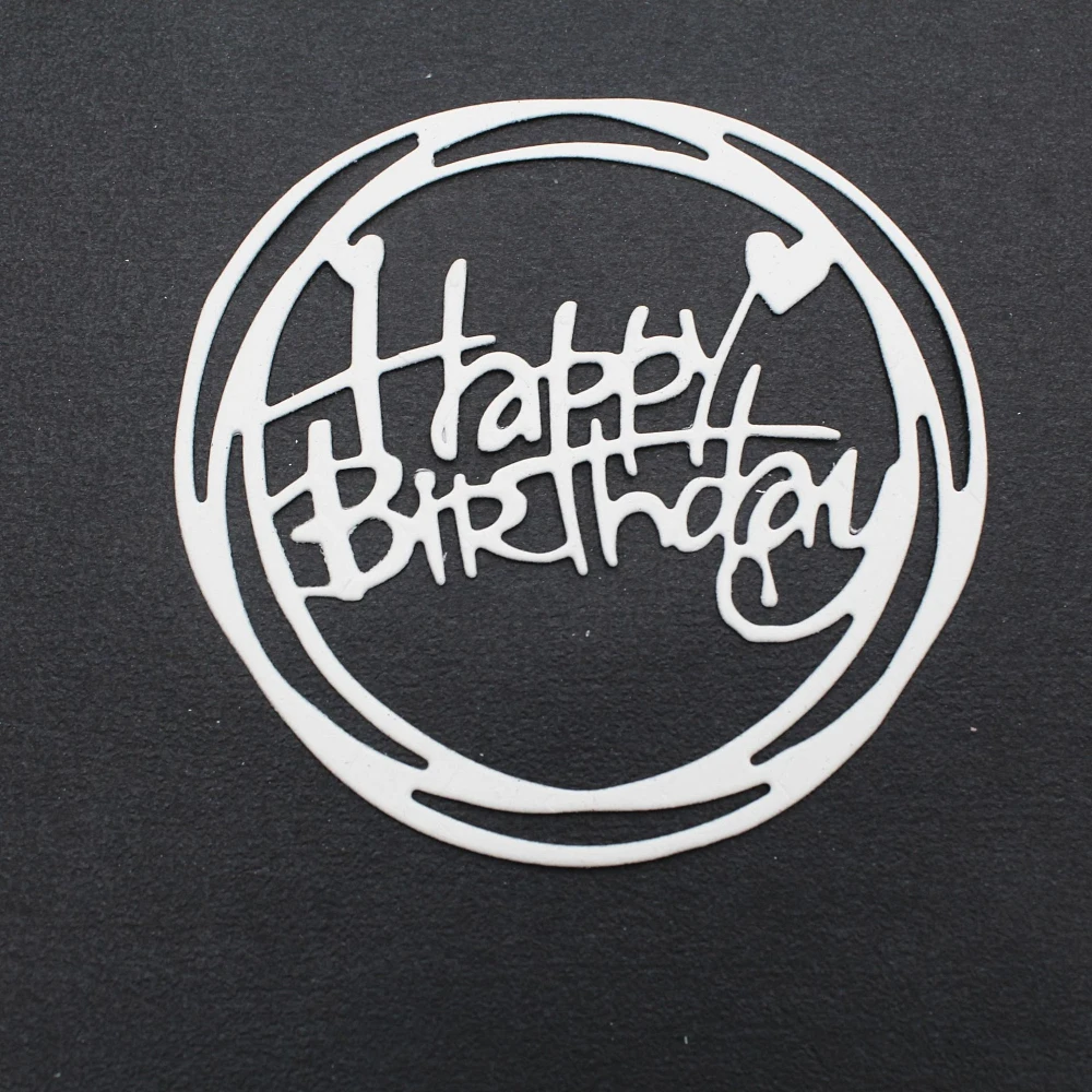 Креативные металлические режущие штампы с днем рождения DIY Скрапбукинг поделки