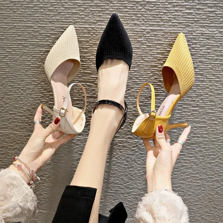 Женские весенние туфли лодочки на высоком каблуке Классические модельные с