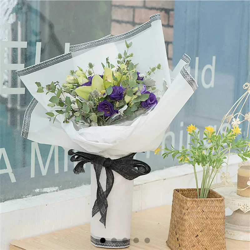 20 листов упаковочная бумага для цветов водонепроницаемая букет флорист поставки