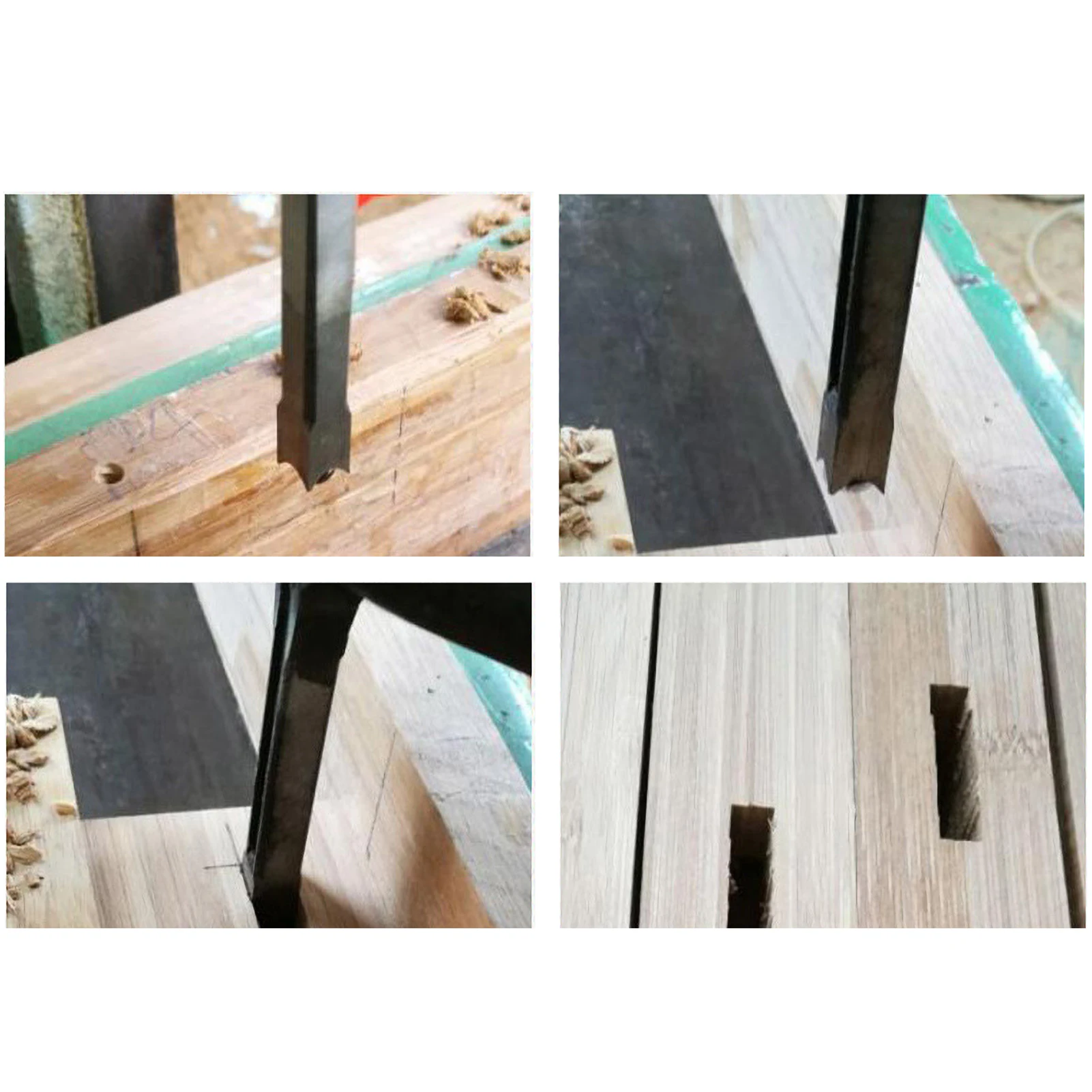 

KKmoon S-quare Hole Drill 4pcs Woodworking Mortising Chisel Set S-quare Drill Woodworking Drill 1/4'' 5/16'' 3/8'' 1/2'' DIY Kit