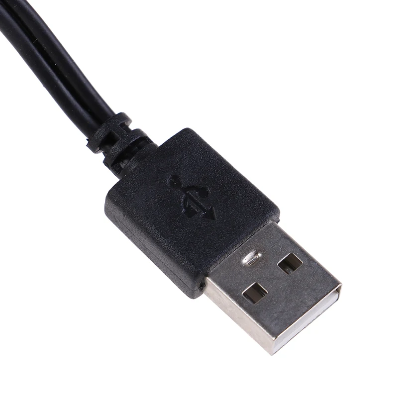 USB Кабель 5В DC 135 мм разъем кабеля питания черный для светодиодной лампы или