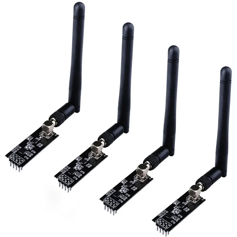 

4pcs/lot 2.4G NRF24L01+PA+LNA Wireless Module with Antenna 1000 Meters Long Distance Suitable For Arduino