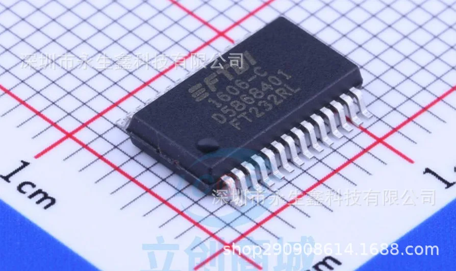 

Free shipping | FT232RL FT232RL-REEL SSOP-28 USBRS232 IC 10PCS