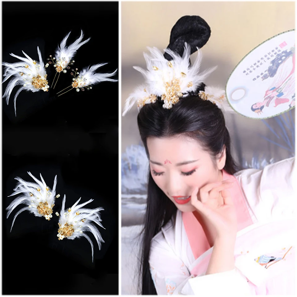 Детские антикварные палочки для волос головной убор ханьфу девочек