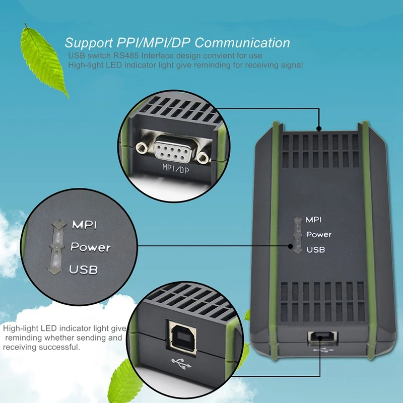 FULL-PC адаптер USB Кабель-адаптер для S7-200/300/400 RS485 Profibus/MPI/PPI 9-контактный разъем замены