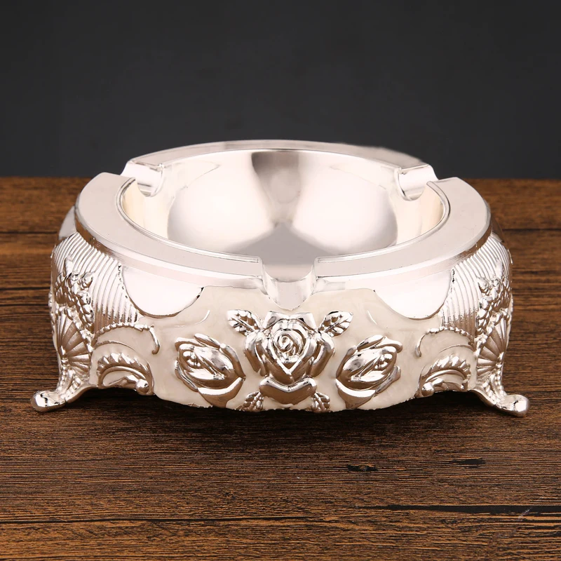 Роскошные пепельница металлов Портативный сигареты офиса картина для кафе