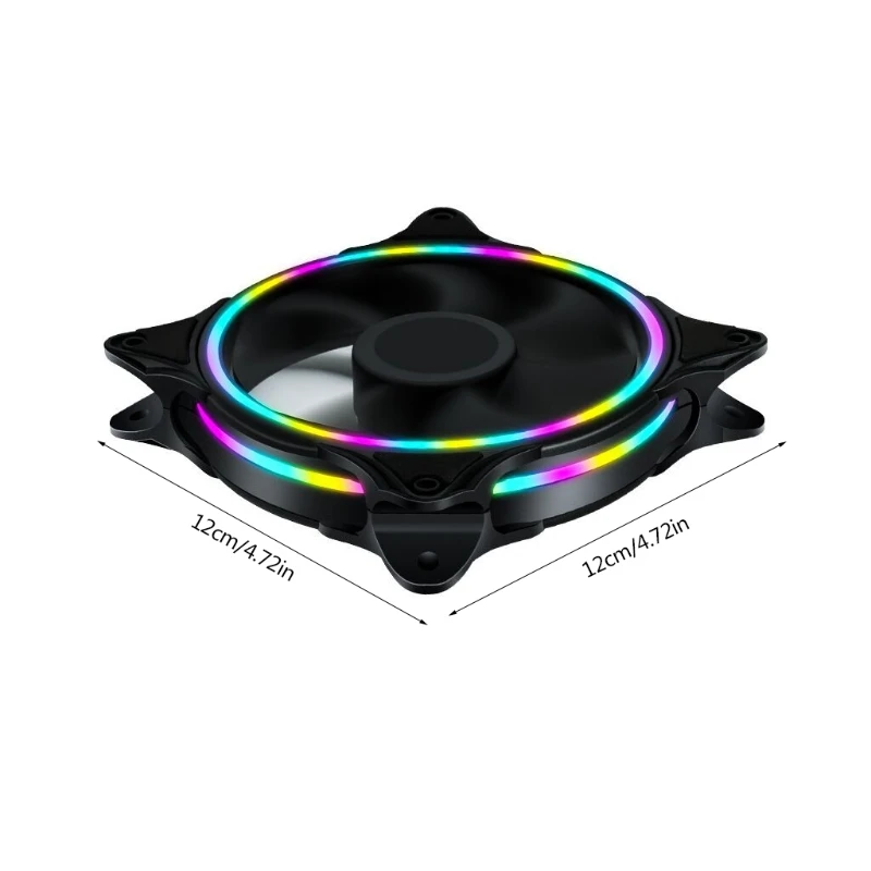 

120mm PC Fans Computer Chassis Fans for Desktops 3 Diaphragm RGB High Performance and Quiet CPU PC Cooling Fan